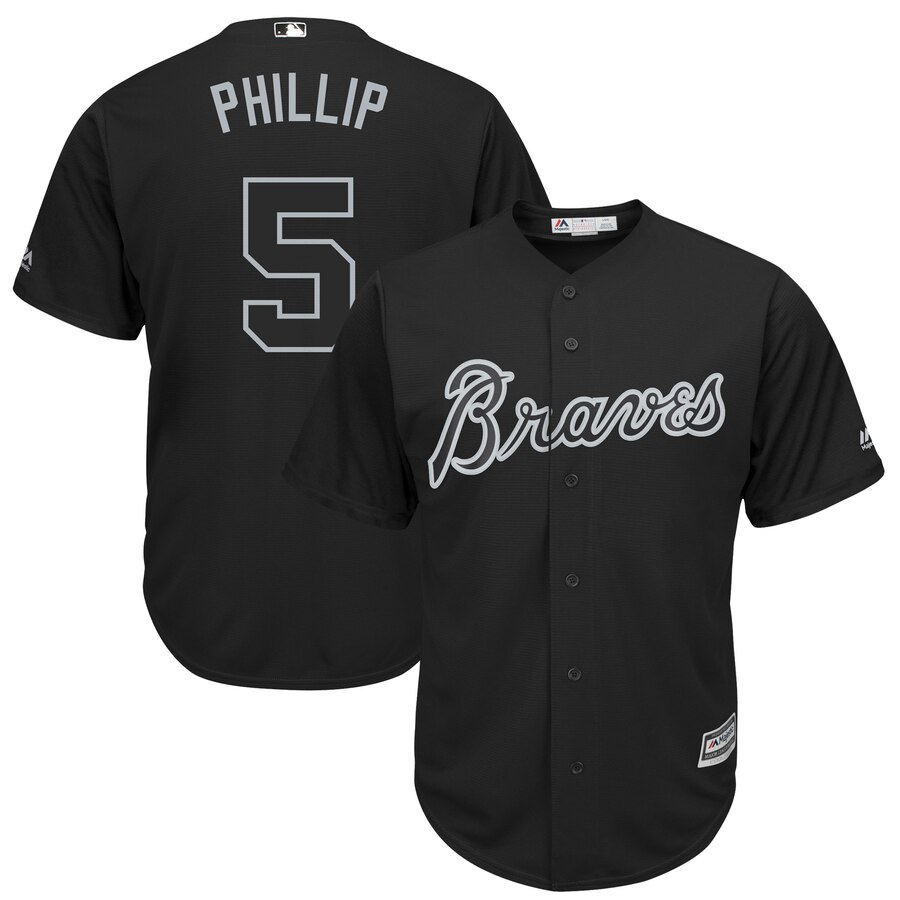 Men Atlanta Braves #5 Phillip black MLB Jerseys